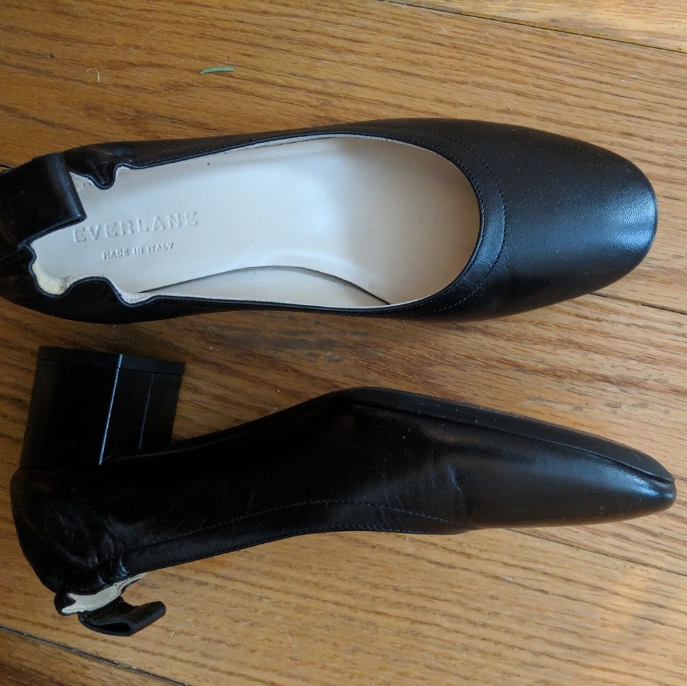 BNWOT Everlane Day Heel in Black sz 6.5